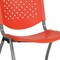 Flash Furniture HERCULES Series 880 lb. Capacity Orange Plastic Stack Chair with Titanium Gray Powder Coated Frame, PK5 5-RUT-F01A-OR-GG - alternate 3